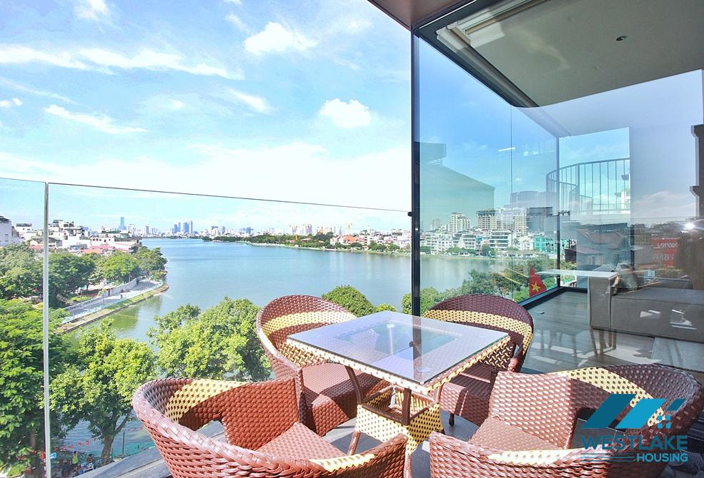 Cho Thuê Căn Hộ 2 Phòng Ngủ Mới, Hiện Đại Ban Công Vieu Hồ Tuyệt Đẹp Tại Tây Hồ, Hà Nội.