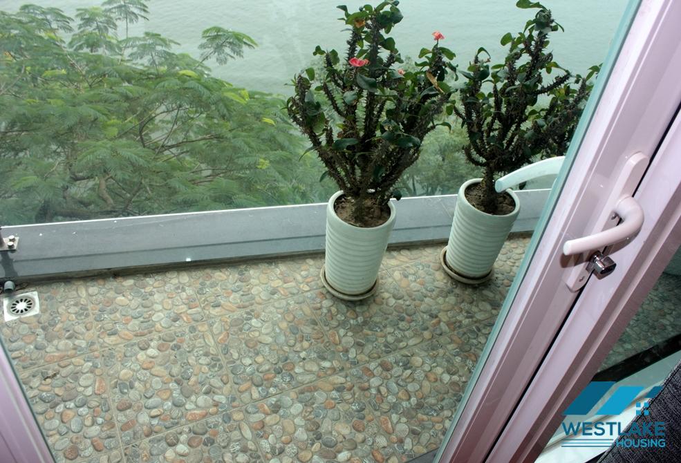 Nice lake view apartment for lease in Tay Ho ward, Hanoi