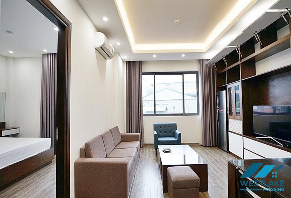 Nice and spacious one bedroom apartment for rent on To Ngoc Van street, Tay Ho, Ha Noi