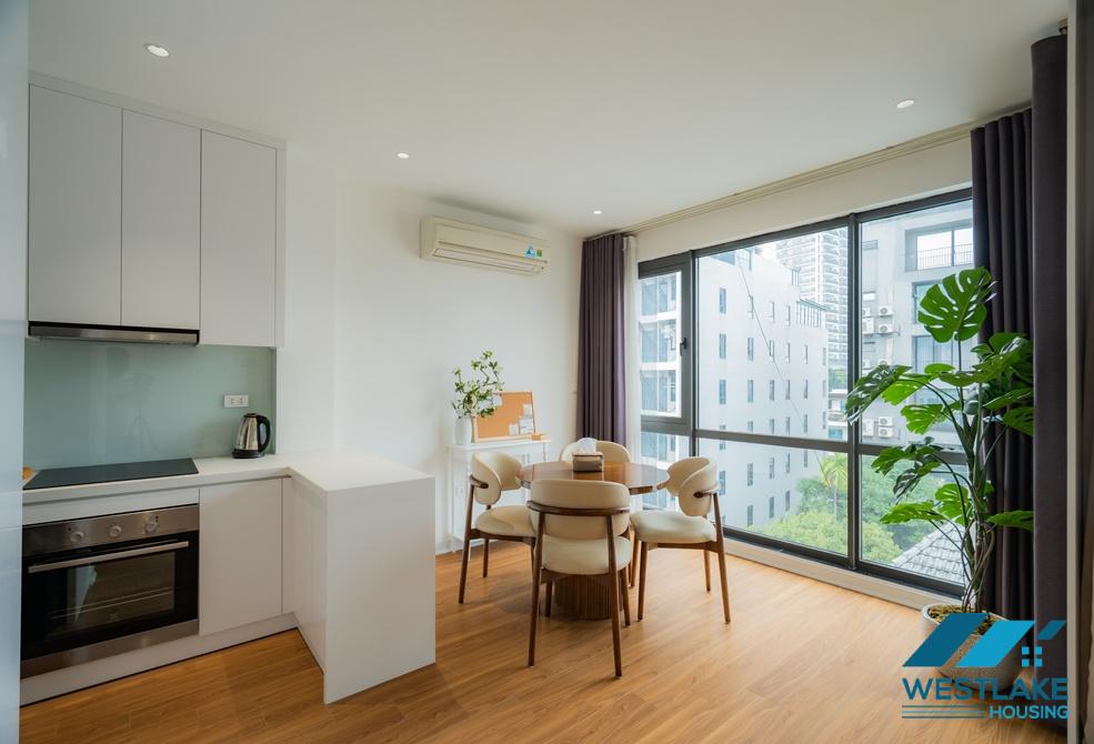 Bright and high quality one bedroom apartment for rent in To Ngoc Van area, Tay Ho, Ha Noi