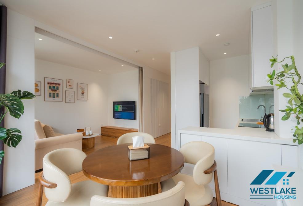 Bright and high quality one bedroom apartment for rent in To Ngoc Van area, Tay Ho, Ha Noi