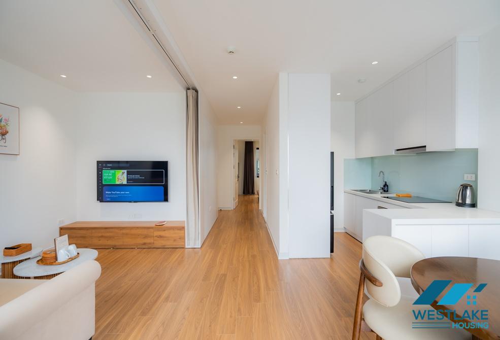 Bright and high quality one bedroom apartment for rent in To Ngoc Van area, Tay Ho, Ha Noi