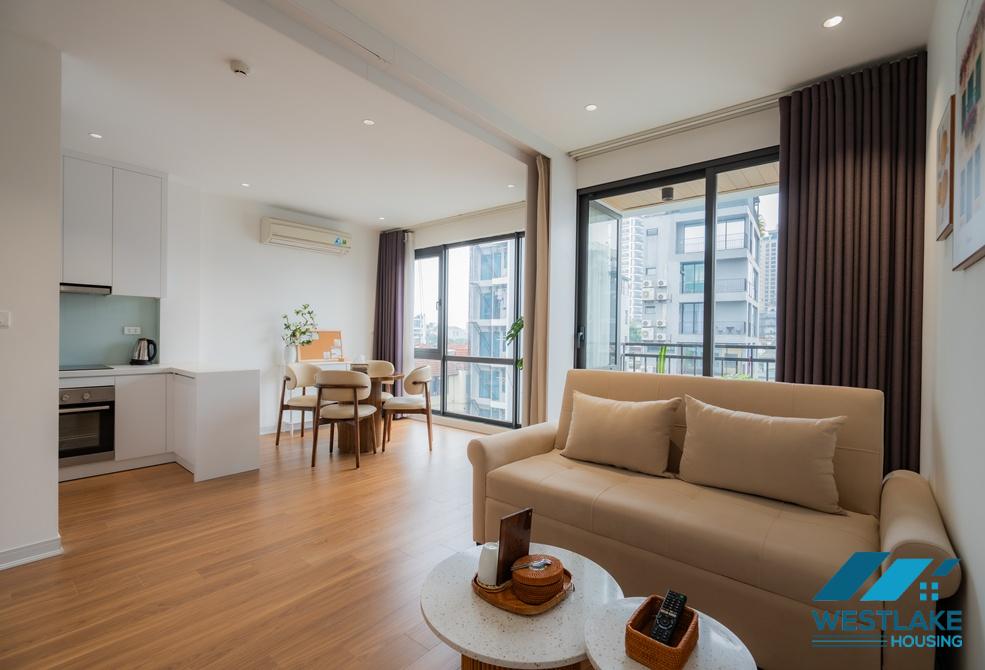 Bright and high quality one bedroom apartment for rent in To Ngoc Van area, Tay Ho, Ha Noi