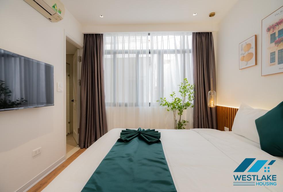 Beautiful one bedroom apartment with big terrace for rent in Tay Ho, Ha Noi