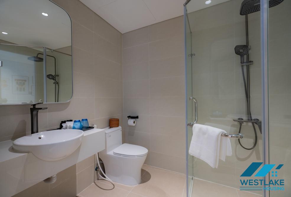 Beautiful one bedroom apartment with big terrace for rent in Tay Ho, Ha Noi