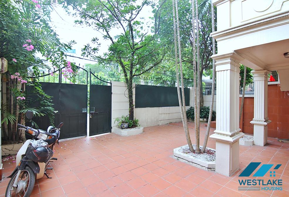 A nice villa with big yard for rent in To Ngoc Van, Tay Ho
