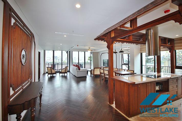 Căn Hộ 4 Phòng Ngủ Mới Đẹp Thoáng Sáng, Ban Công Rộng View Hồ Cho Thuê Tại Từ Hòa, Tây Hồ, Hà Nội