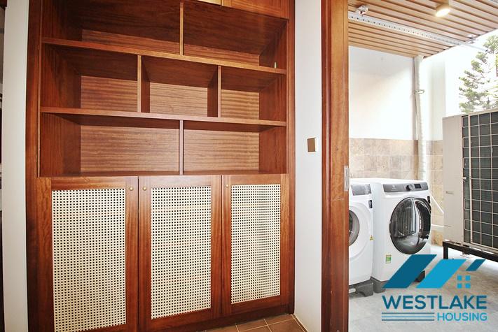 Beautiful, spacious 4-bedroom apartment with a large balcony and lake view for rent in Tu Hoa, Tay Ho, Hanoi.