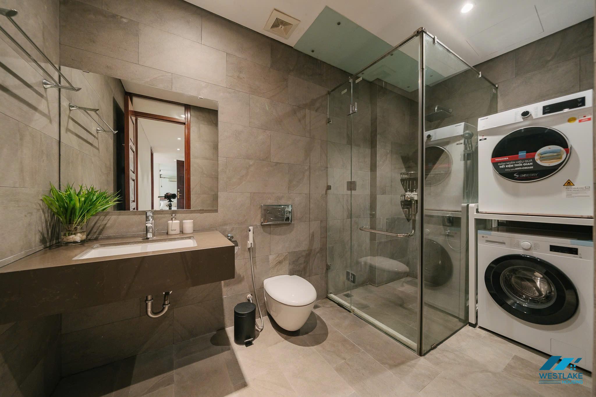 A beautiful 02 bedrooms apartment with lake view and large balcony for rent in Tay Ho, Ha Noi