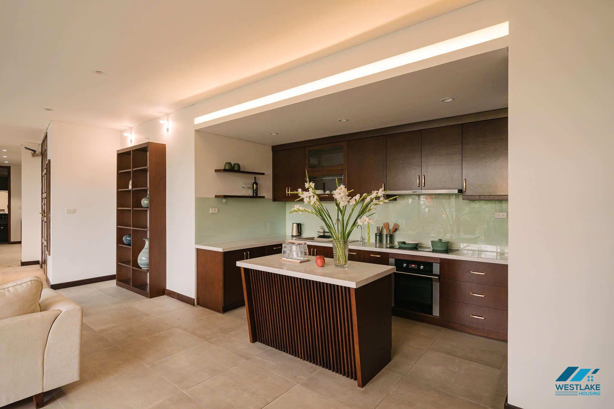 A beautiful 02 bedrooms apartment with lake view and large balcony for rent in Tay Ho, Ha Noi