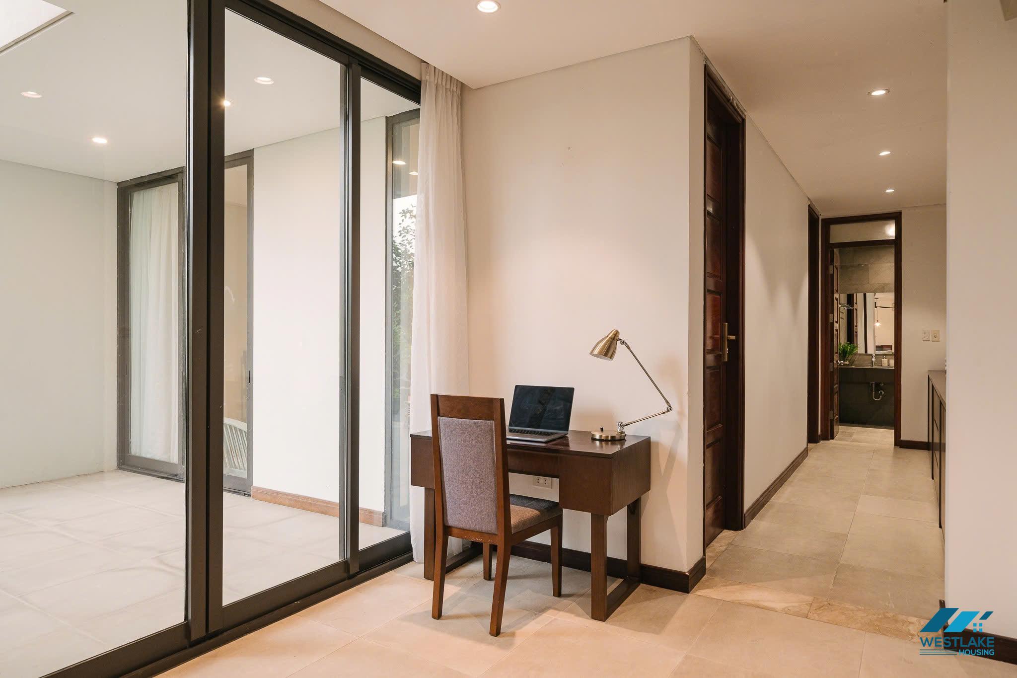 A beautiful 02 bedrooms apartment with lake view and large balcony for rent in Tay Ho, Ha Noi