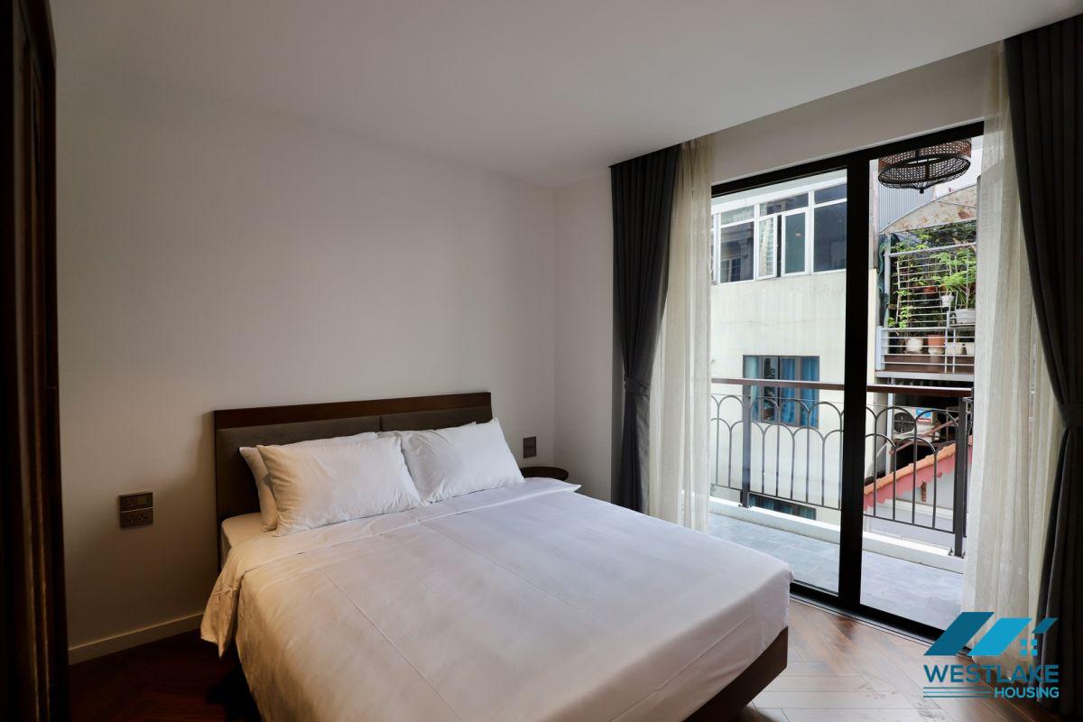 Good quality and lake view, three bedrooms apartment for rent in Truc Bach area, Ha Noi