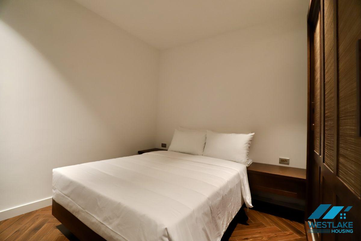 Good quality and lake view, three bedrooms apartment for rent in Truc Bach area, Ha Noi