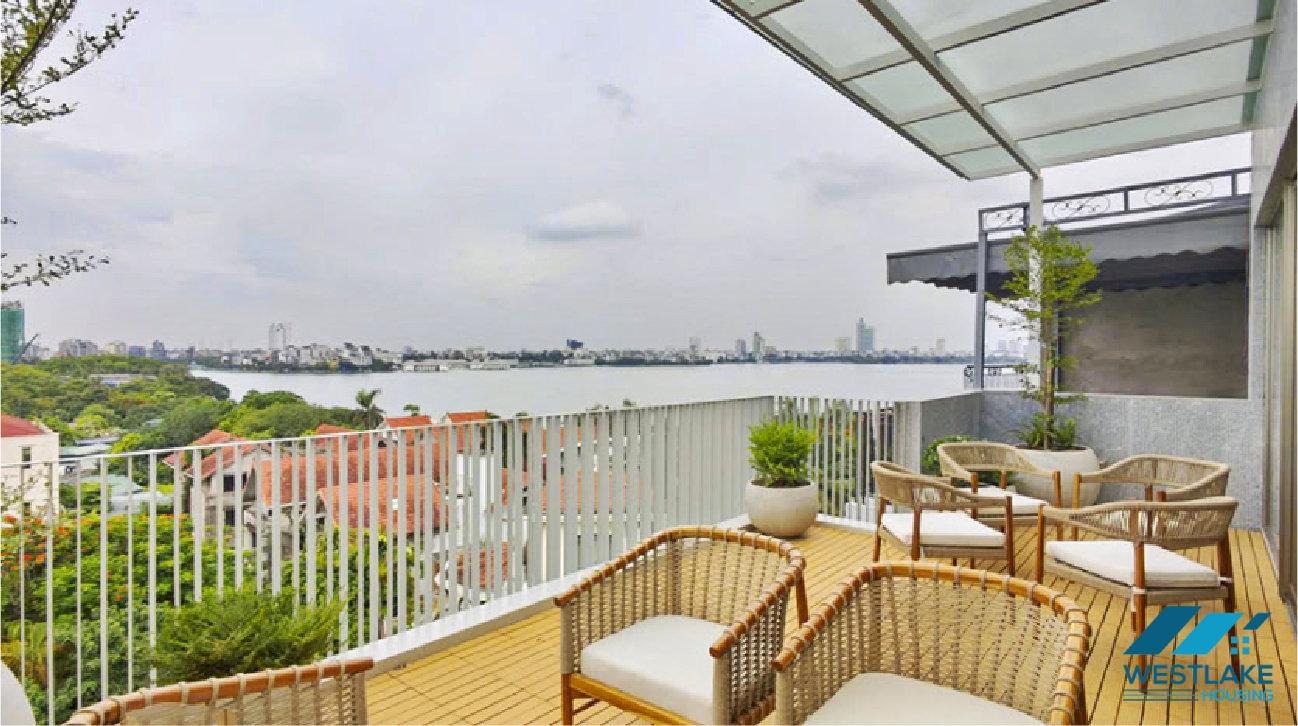 Lake view and morden duplex 3 bedrooms apartment for rent in Dang Thai Mai, Tay Ho, Ha Noi Lake view and morden duplex 3 bedrooms apartment for rent in Dang Thai Mai, Tay Ho, Ha Noi