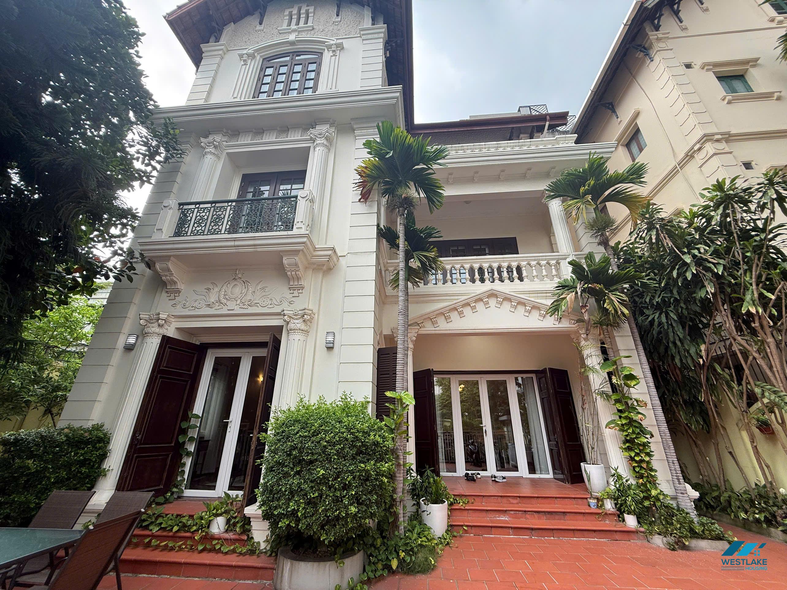 Five bedrooms with out-door pool for rent in Tay Ho, Ha Noi