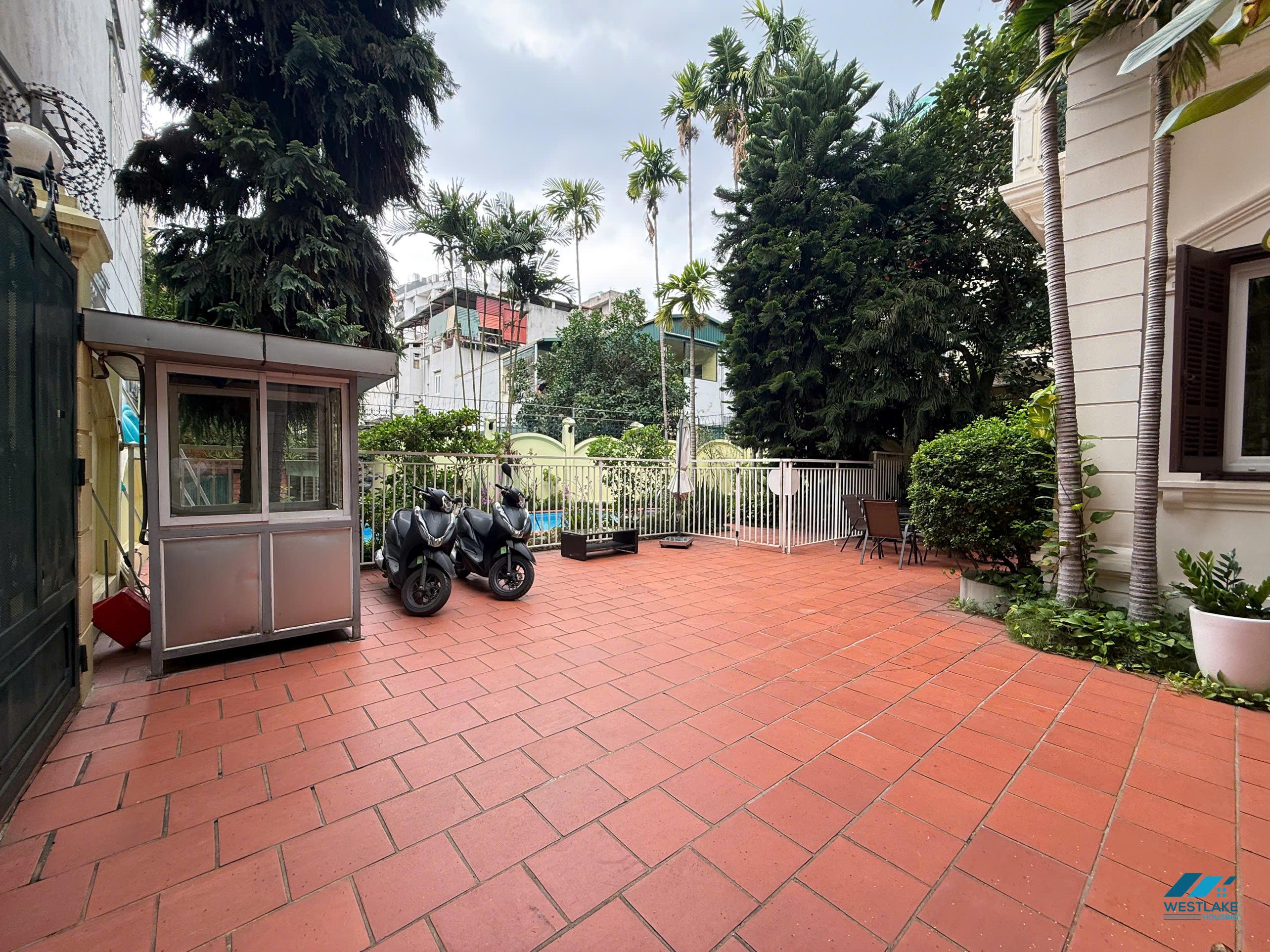 Five bedrooms with out-door pool for rent in Tay Ho, Ha Noi