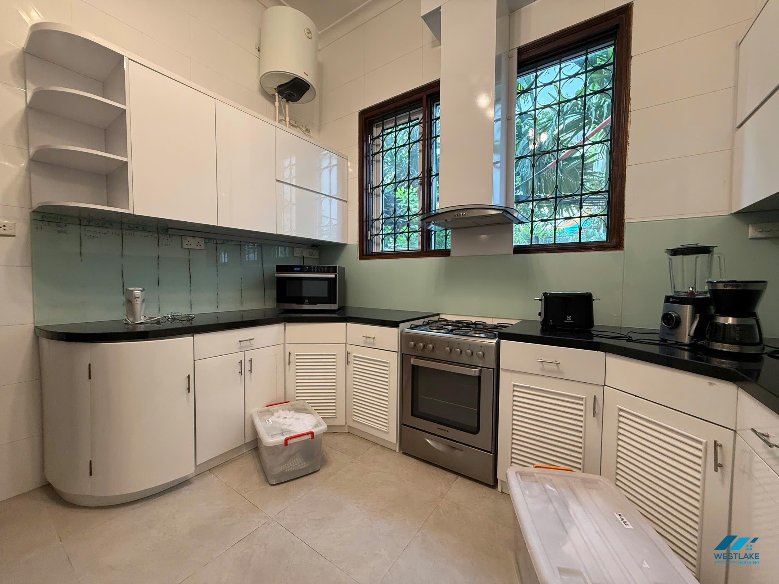 Five bedrooms with out-door pool for rent in Tay Ho, Ha Noi