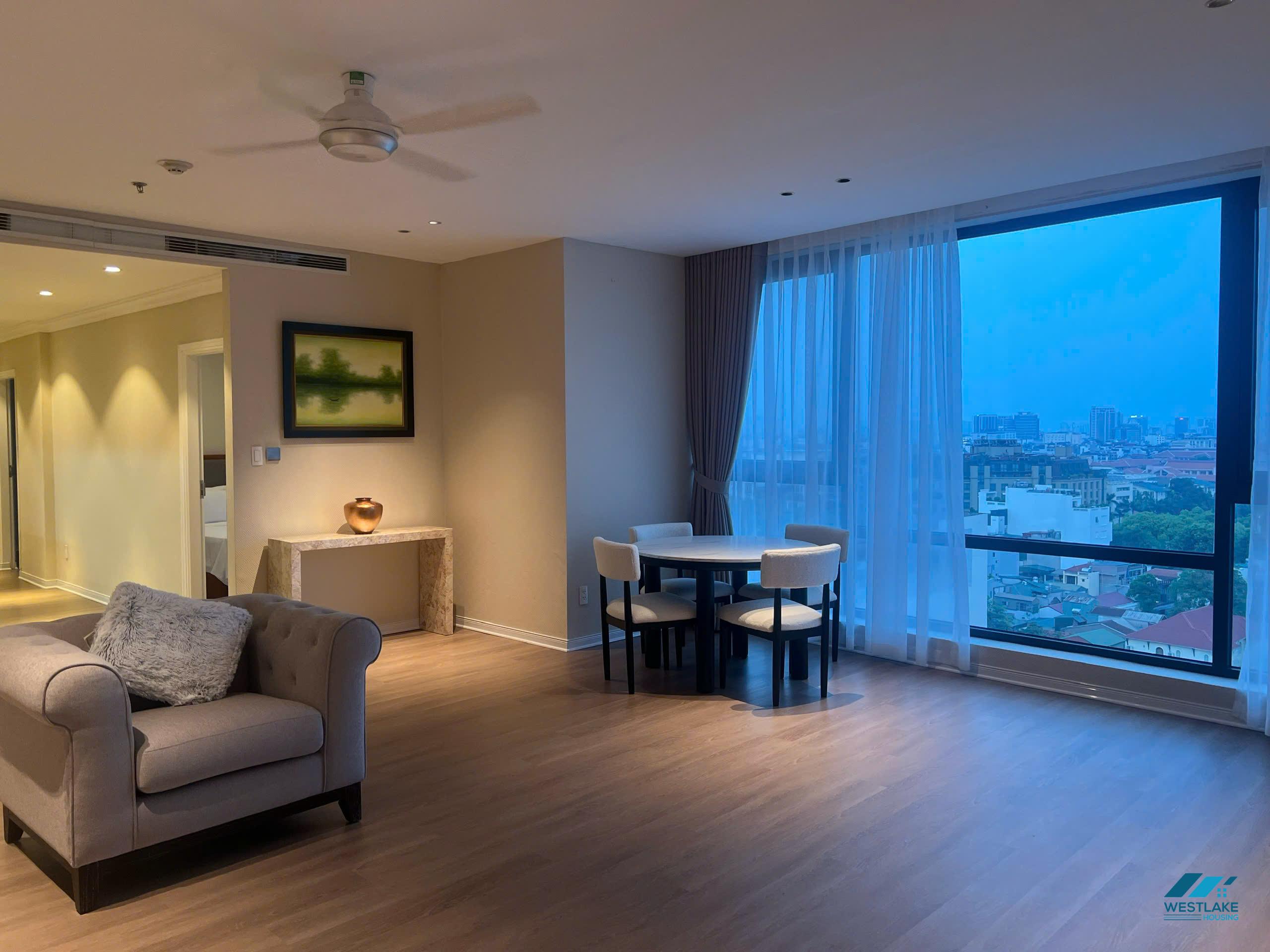 High-end 3 bedroom apartment for rent in Skyline, Truc Bach area, Ha Noi