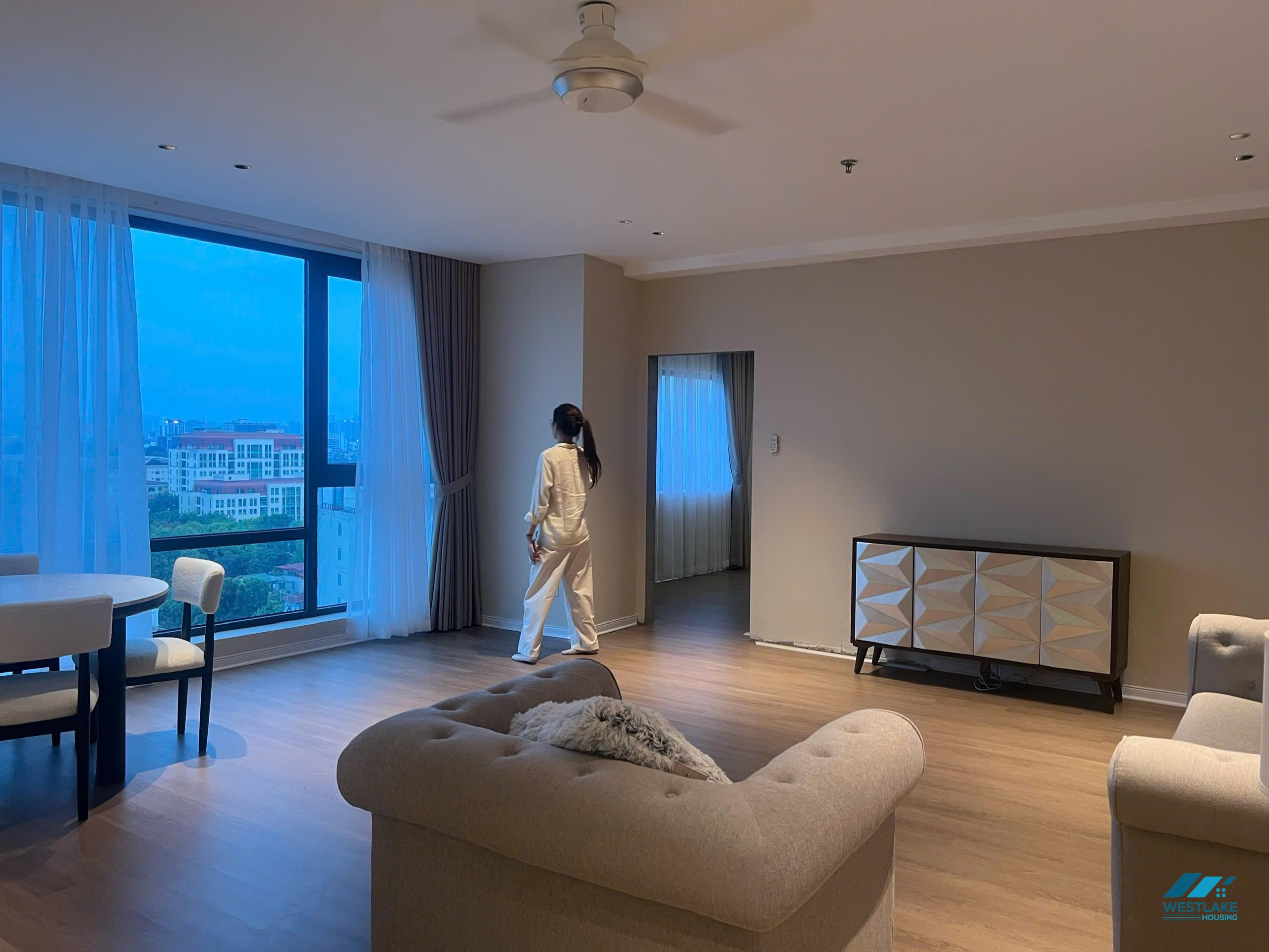 High-end 3 bedroom apartment for rent in Skyline, Truc Bach area, Ha Noi