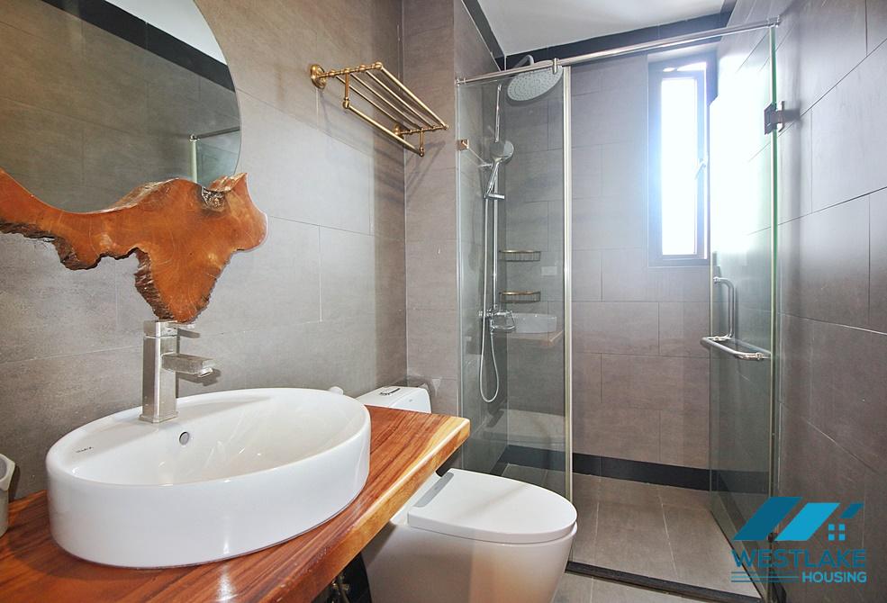 Lake view 4 bedrooms duplex apartment for rent in To Ngoc Van st, Tay Ho, Ha Noi