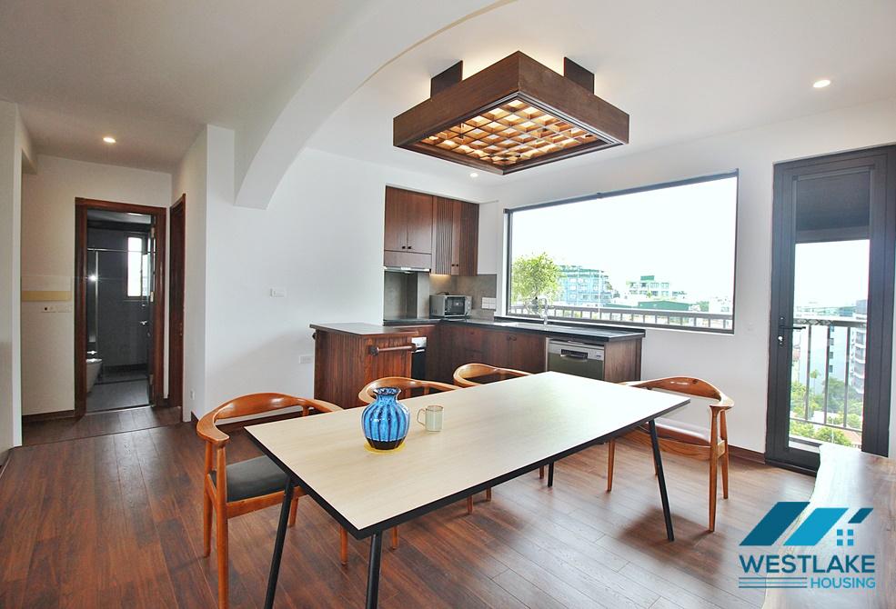 Lake view 4 bedrooms duplex apartment for rent in To Ngoc Van st, Tay Ho, Ha Noi