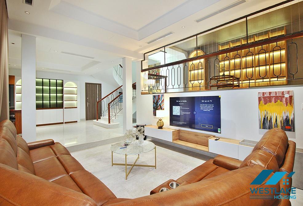 Modern and new 4 bedrooms house for rent in Dang Thai Mai st, Tay Ho, Ha Noi