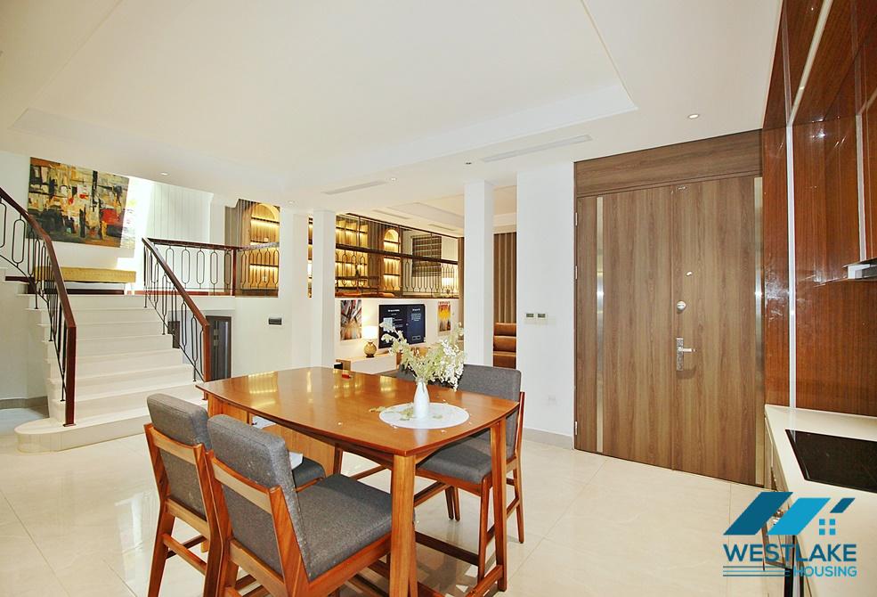 Modern and new 4 bedrooms house for rent in Dang Thai Mai st, Tay Ho, Ha Noi