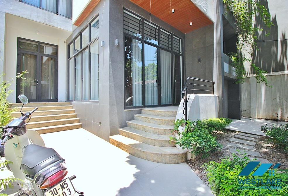 Modern and new 4 bedrooms house for rent in Dang Thai Mai st, Tay Ho, Ha Noi