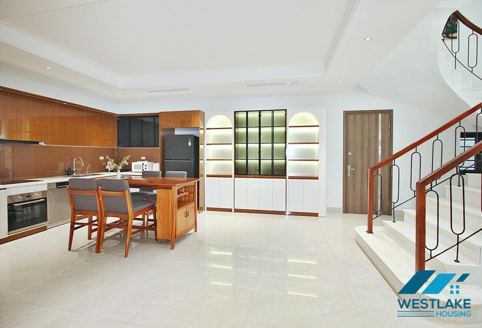 Modern and new 4 bedrooms house for rent in Dang Thai Mai st, Tay Ho, Ha Noi