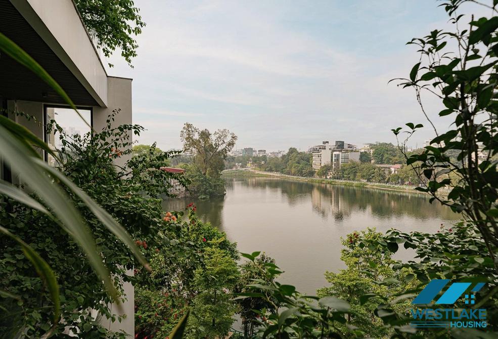 Lake view and cozy 2 beds apartment for rent in Tay Ho, Ha Noi city, Viet Nam
