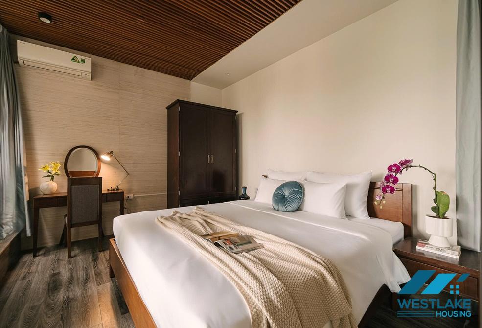 Lake view and cozy 2 beds apartment for rent in Tay Ho, Ha Noi city, Viet Nam