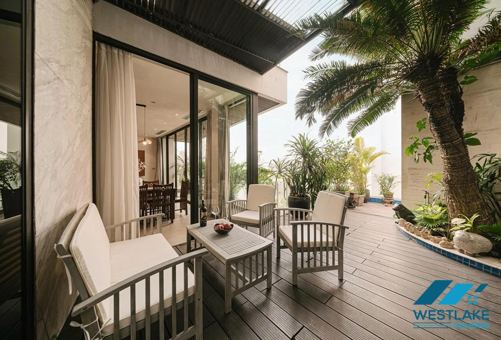 Lake view and cozy 2 beds apartment for rent in Tay Ho, Ha Noi city, Viet Nam