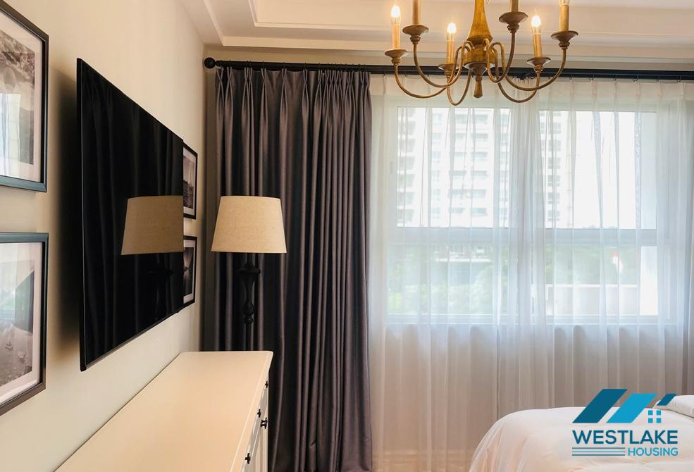 A pretty 4 bedrooms apartment for rent in E building, Ciputra, Tay Ho, Ha Noi