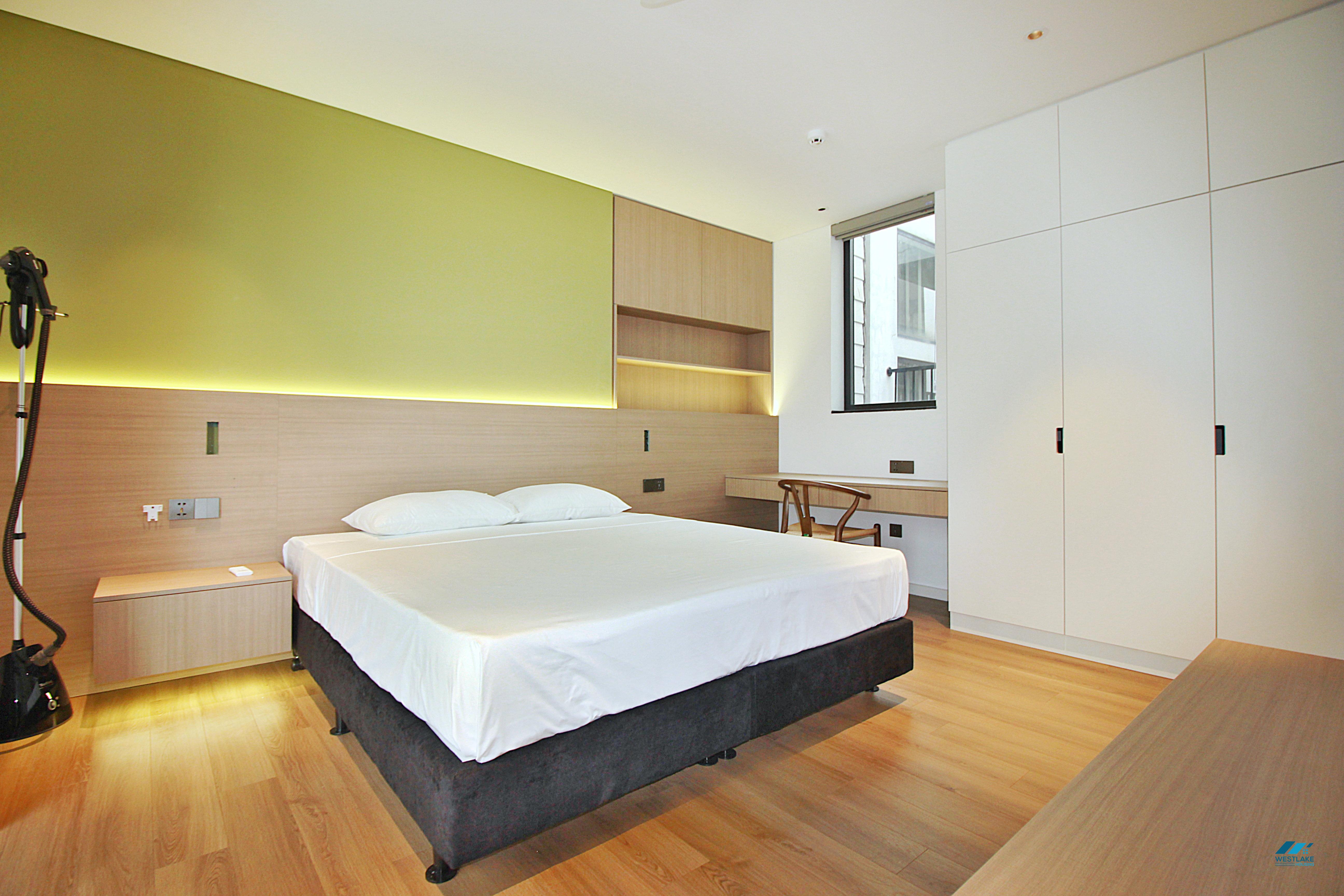 Spacious and brandnew one bedroom apartment for rent in Tay Ho, Ha Noi