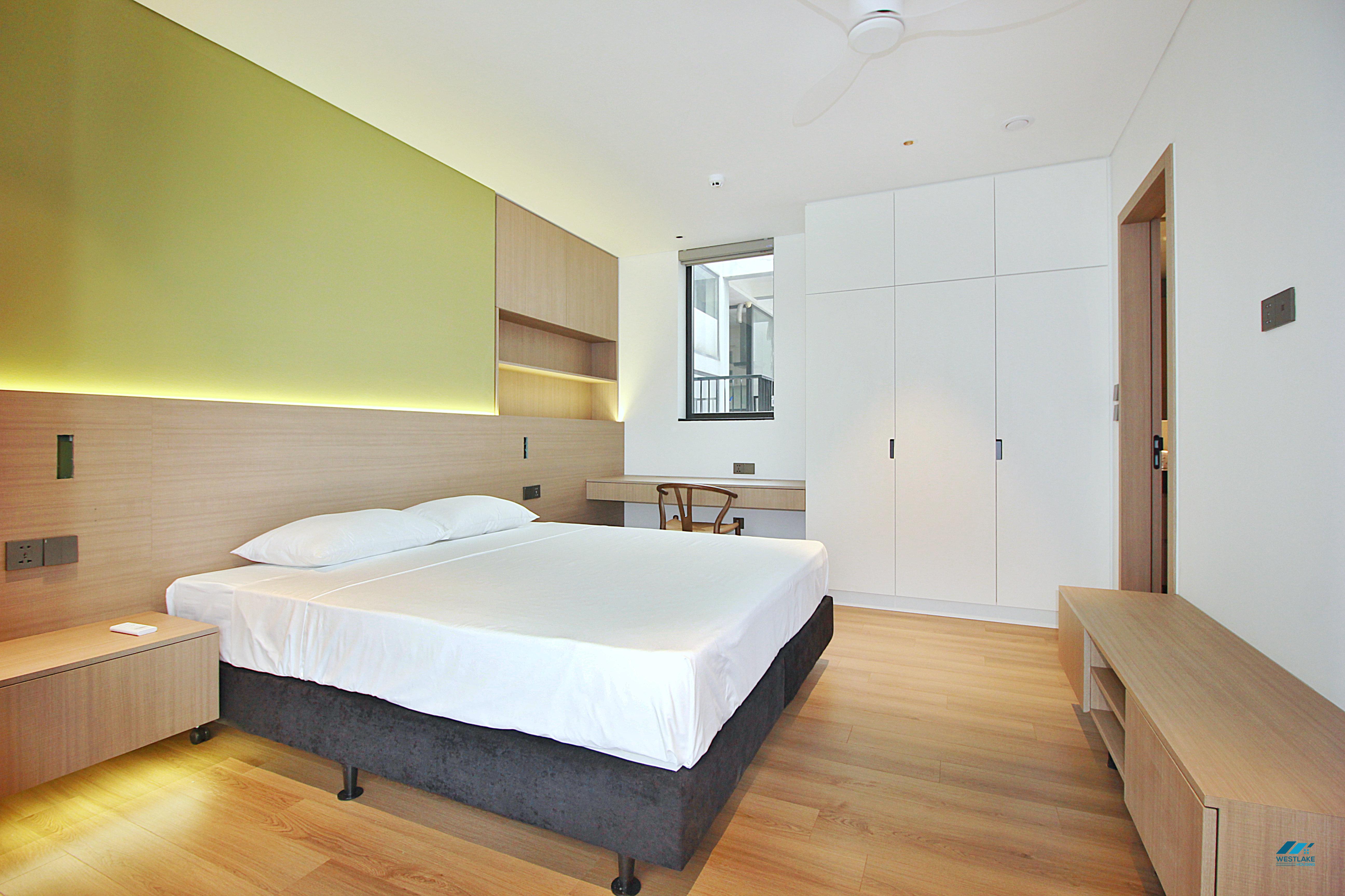 Spacious and brandnew one bedroom apartment for rent in Tay Ho, Ha Noi