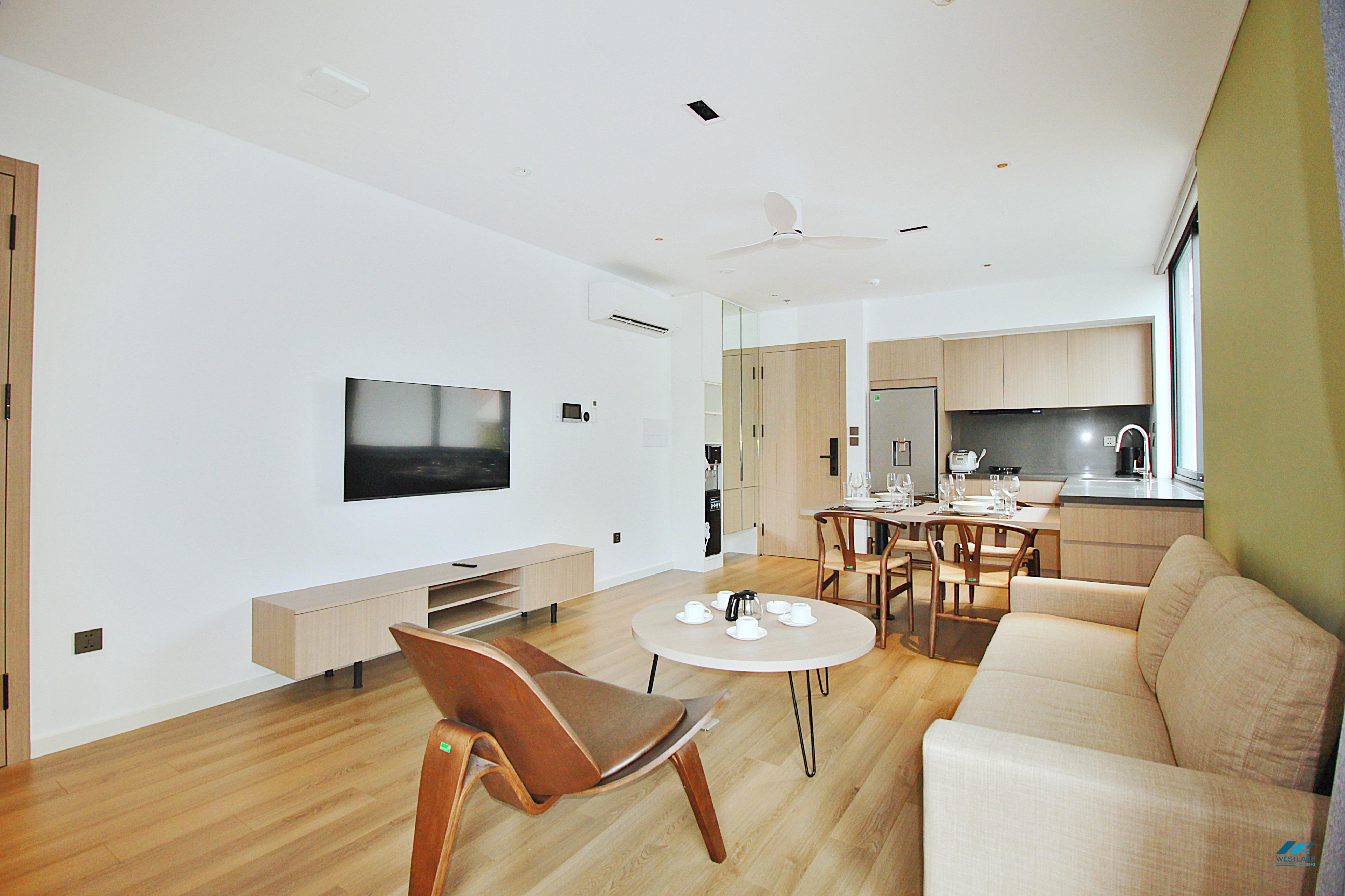 Spacious and brandnew one bedroom apartment for rent in Tay Ho, Ha Noi