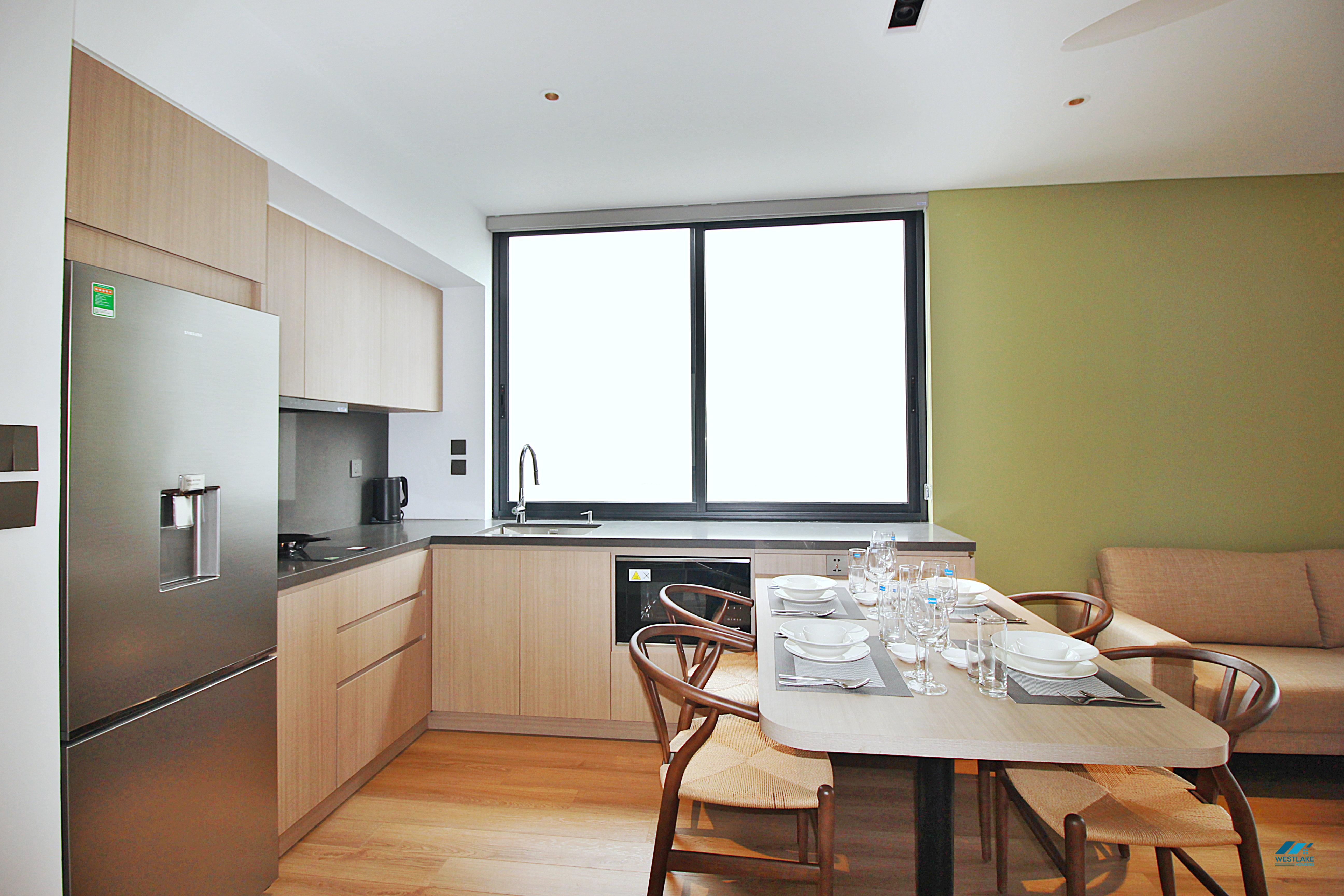 Spacious and brandnew one bedroom apartment for rent in Tay Ho, Ha Noi