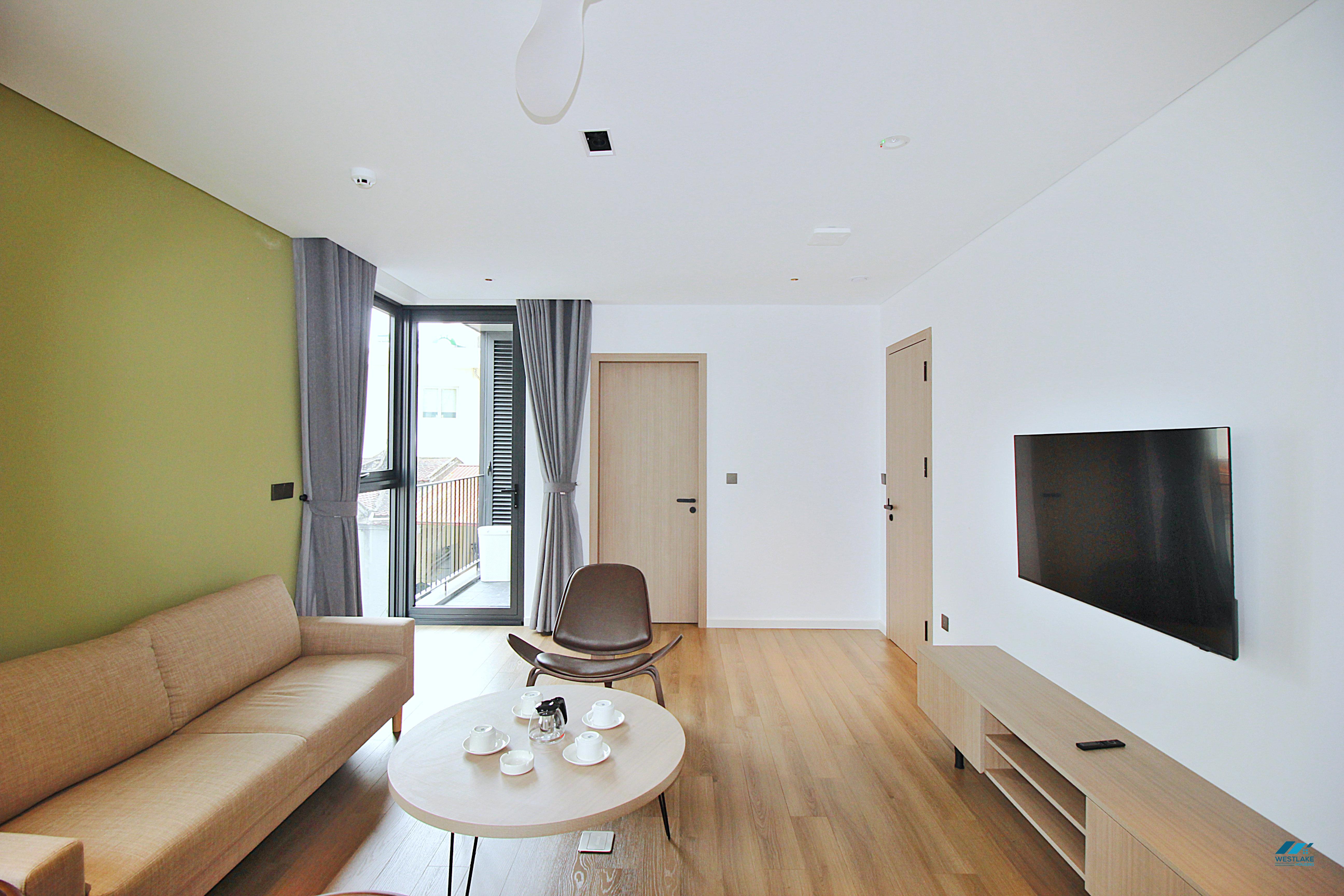 Spacious and brandnew one bedroom apartment for rent in Tay Ho, Ha Noi