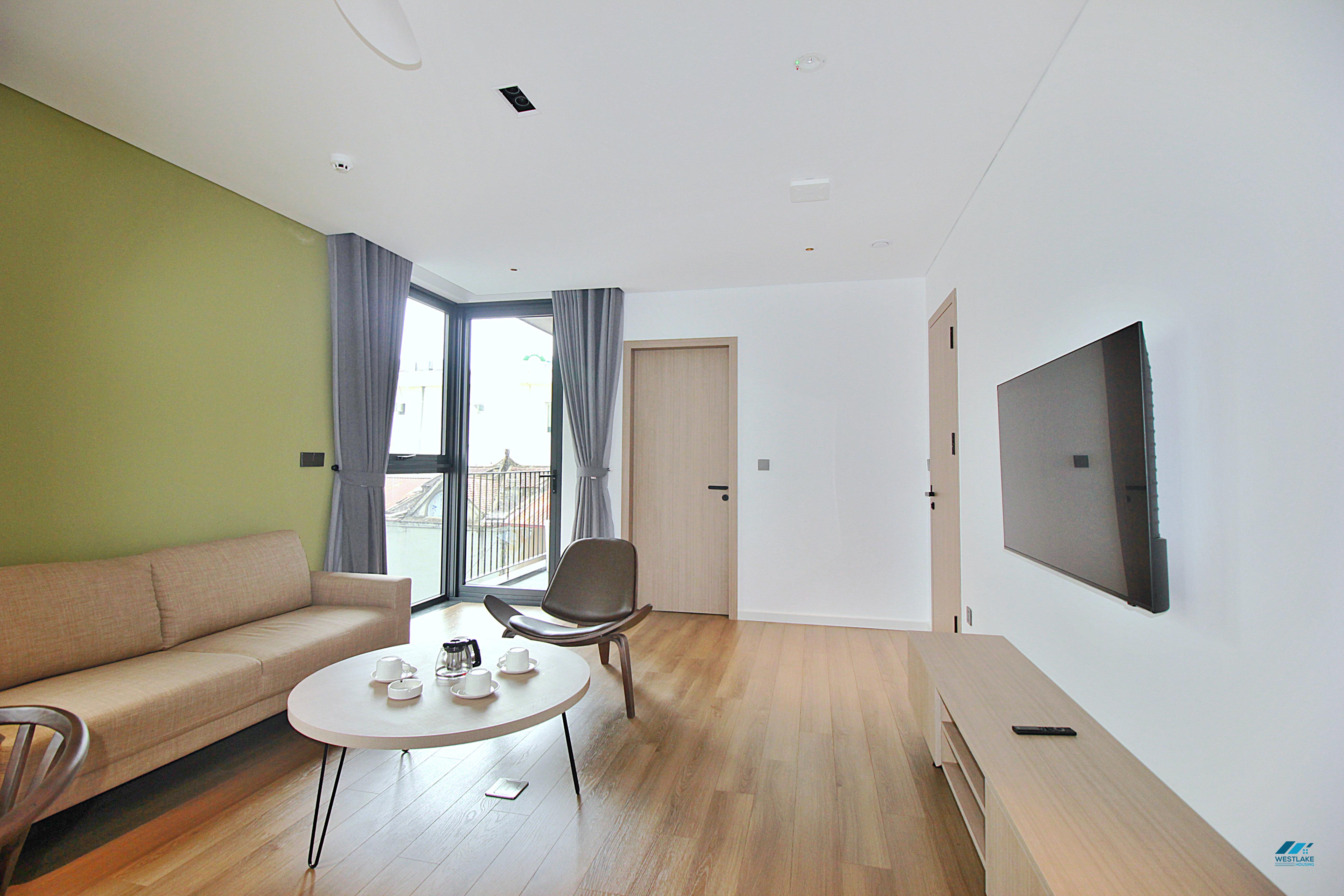Spacious and brandnew one bedroom apartment for rent in Tay Ho, Ha Noi