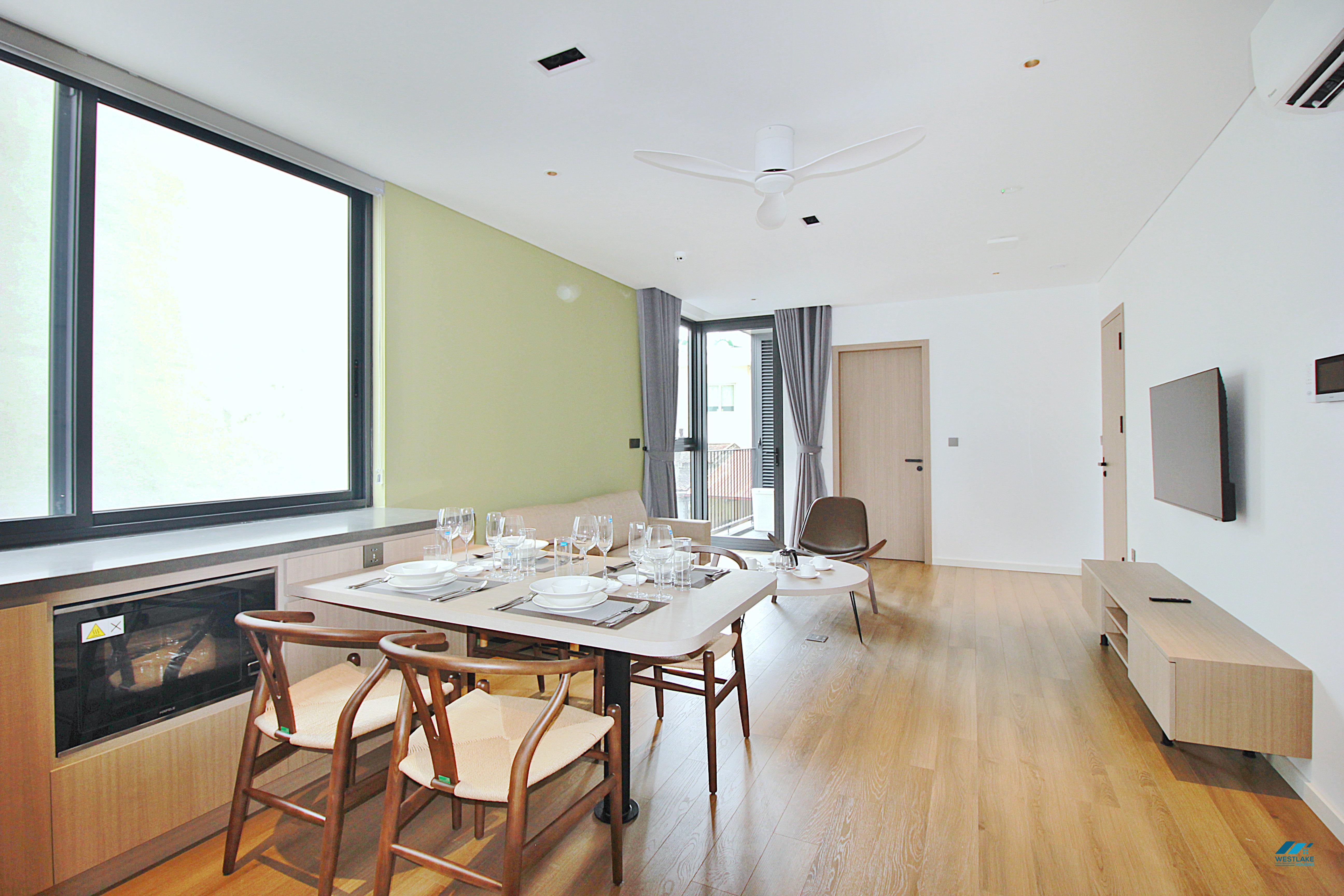 Spacious and brandnew one bedroom apartment for rent in Tay Ho, Ha Noi