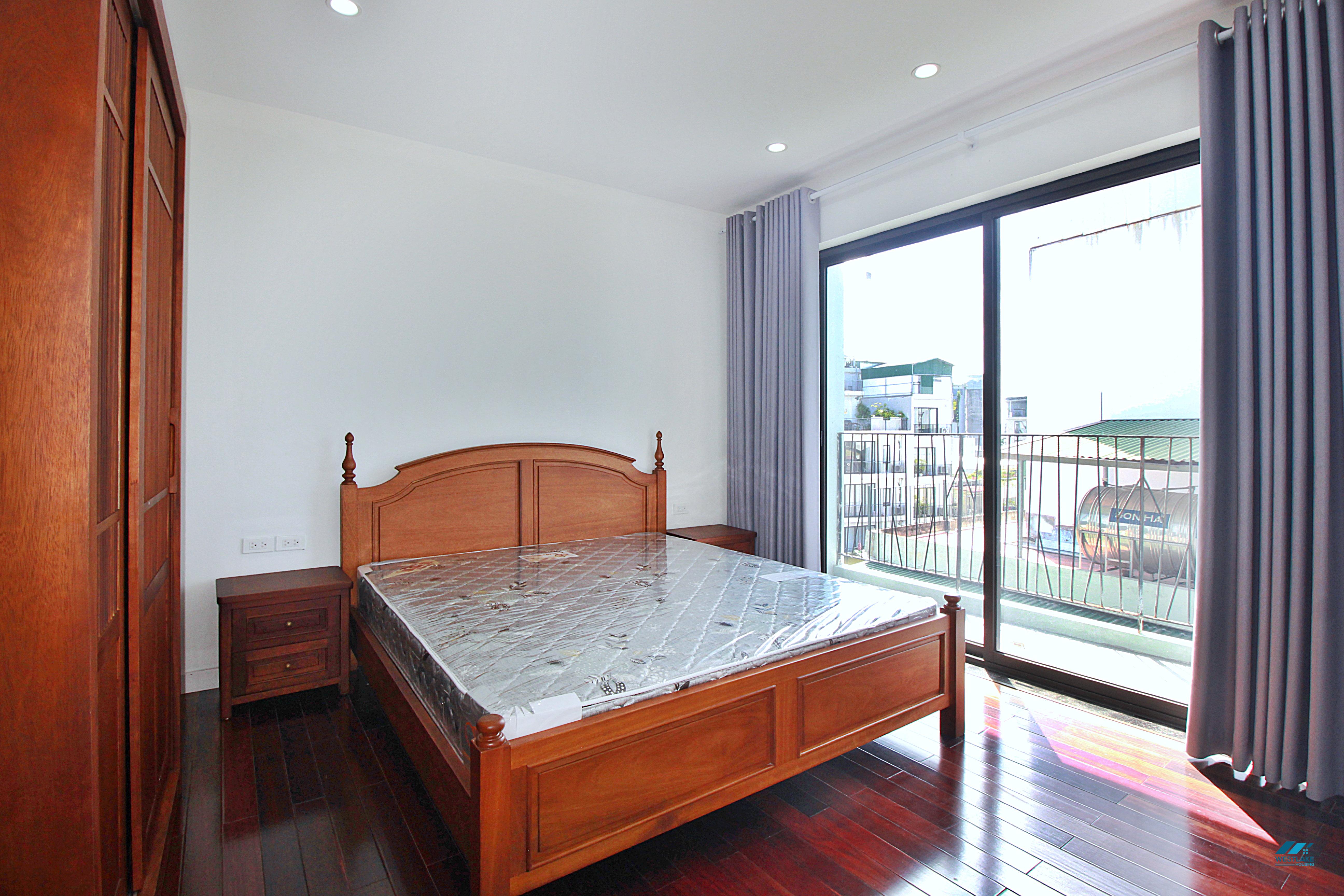 Lake view two bedrooms apartment for lease in Xom Phu, Dang Thai Mai area, Ha Noi