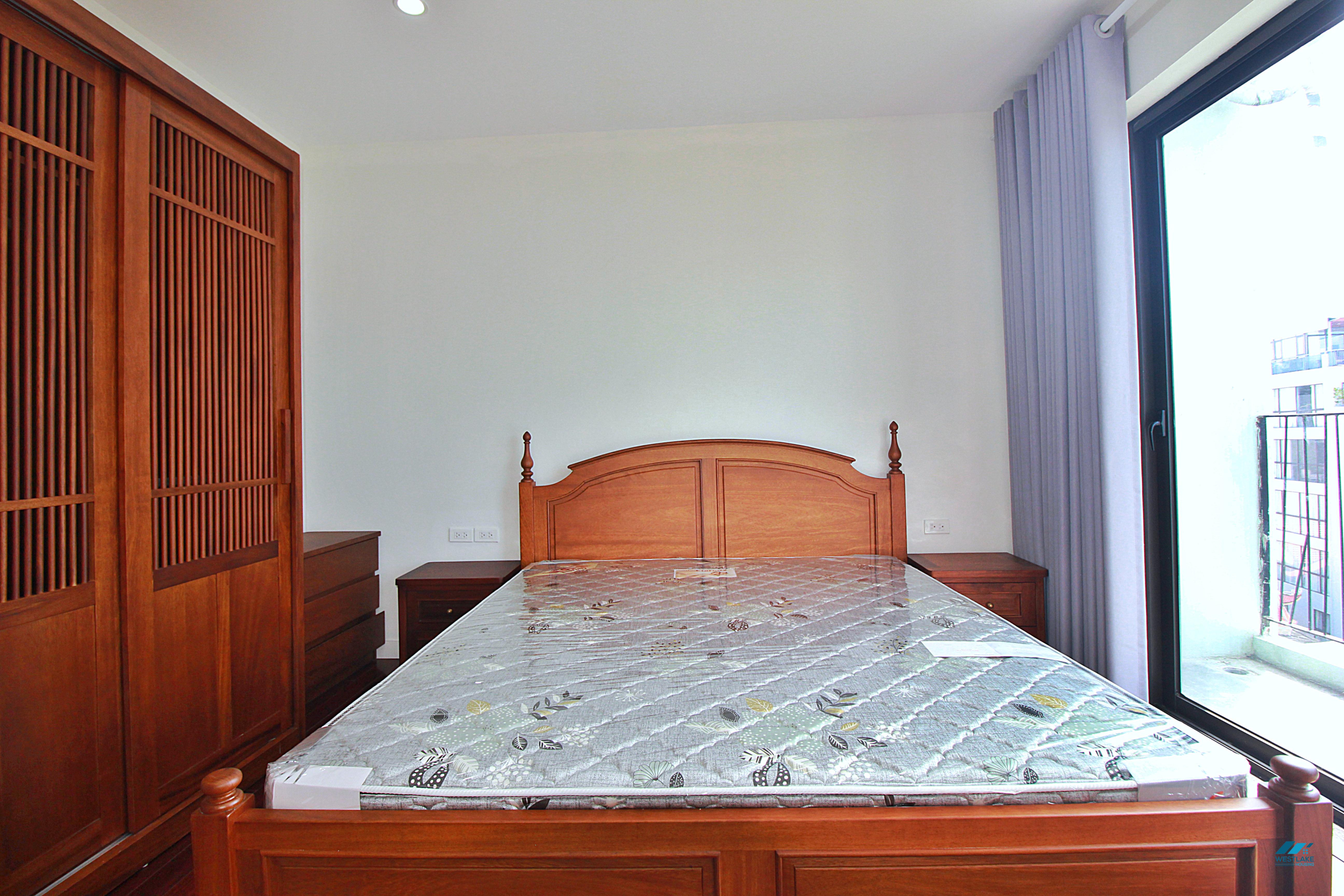 Lake view two bedrooms apartment for lease in Xom Phu, Dang Thai Mai area, Ha Noi