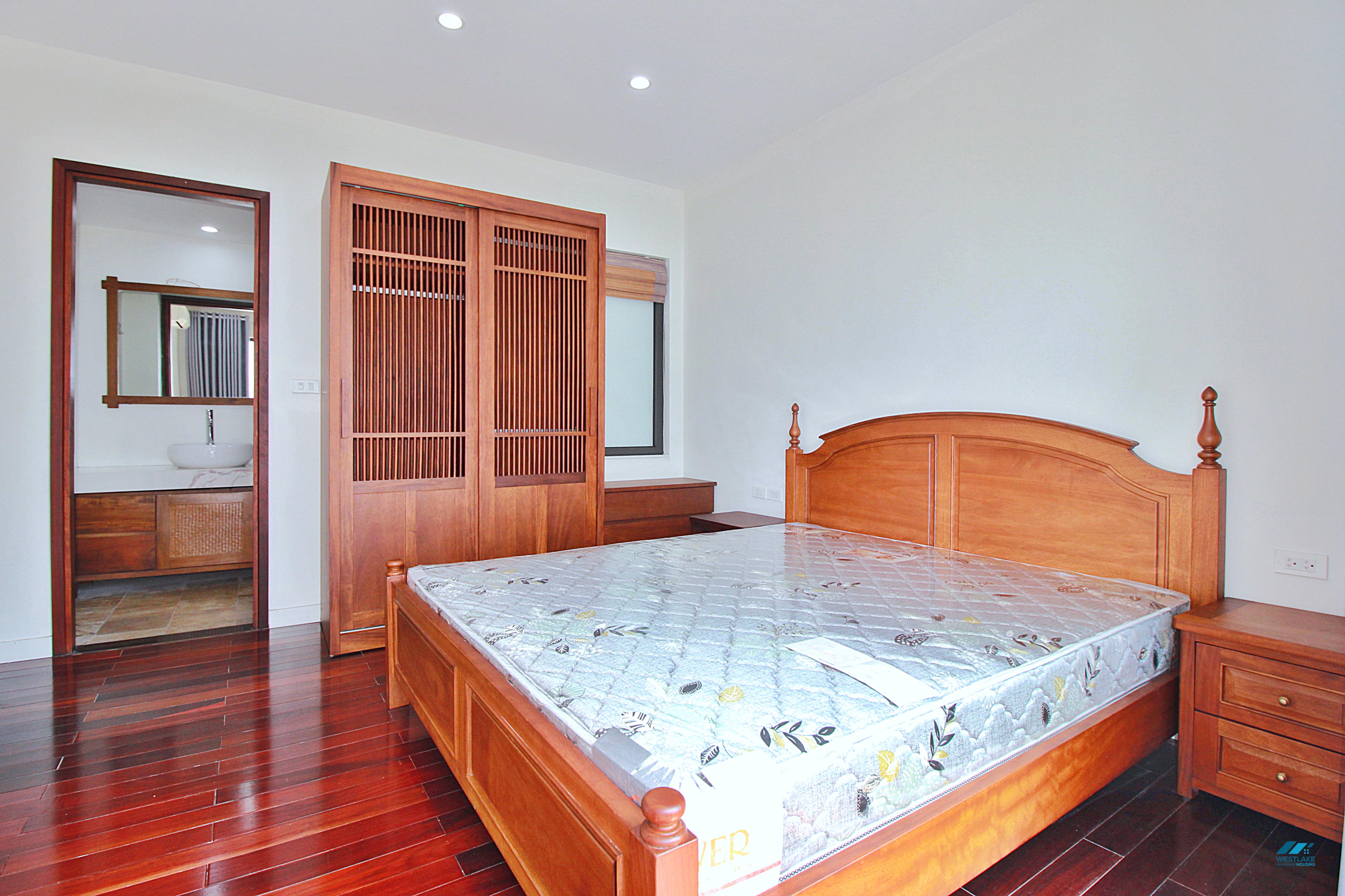 Lake view two bedrooms apartment for lease in Xom Phu, Dang Thai Mai area, Ha Noi