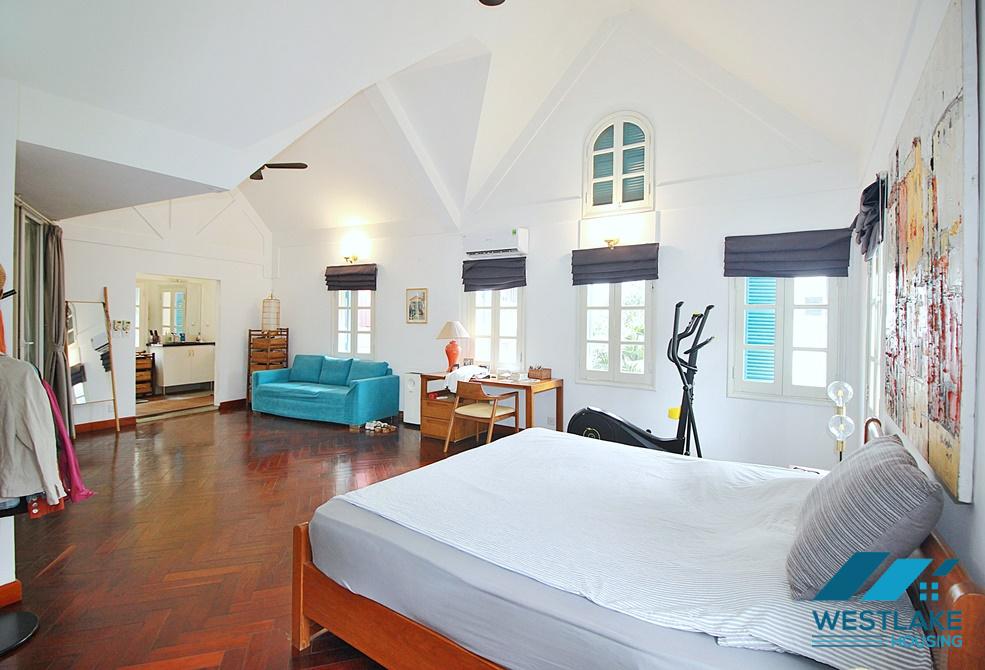 A wonderful villa with 5 bedrooms and swimming pool for rent in To Ngoc Van street, Westlake Tay Ho, Hanoi, Vietnam