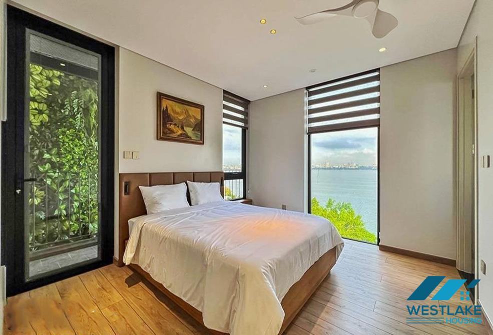 Lake view and morden 3 beds apartment for rent in Quang Khanh, Tay Ho