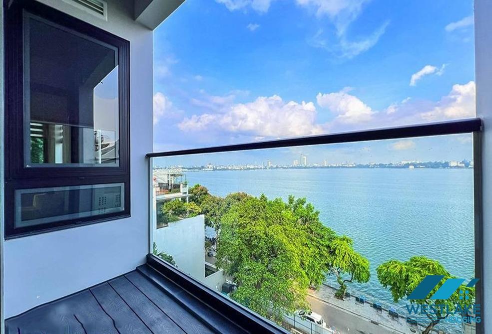 Lake view and morden 3 beds apartment for rent in Quang Khanh, Tay Ho