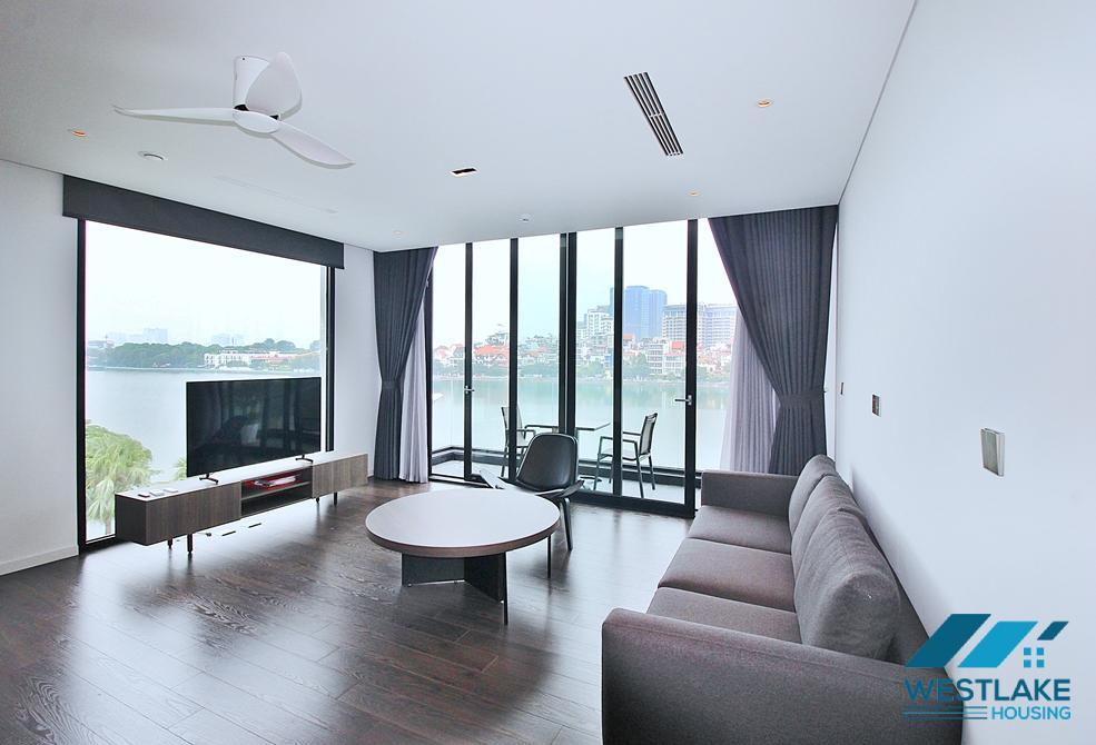 Morden 2 bedrooms with lake view for rent in Tu Hoa st, Tay Ho