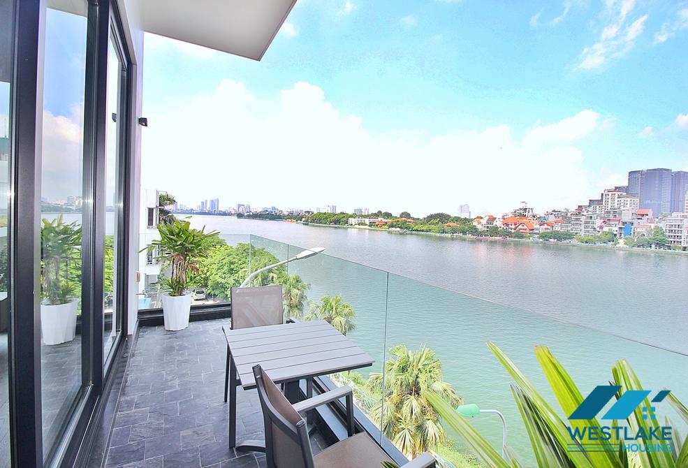 Morden 2 bedrooms with lake view for rent in Tu Hoa st, Tay Ho