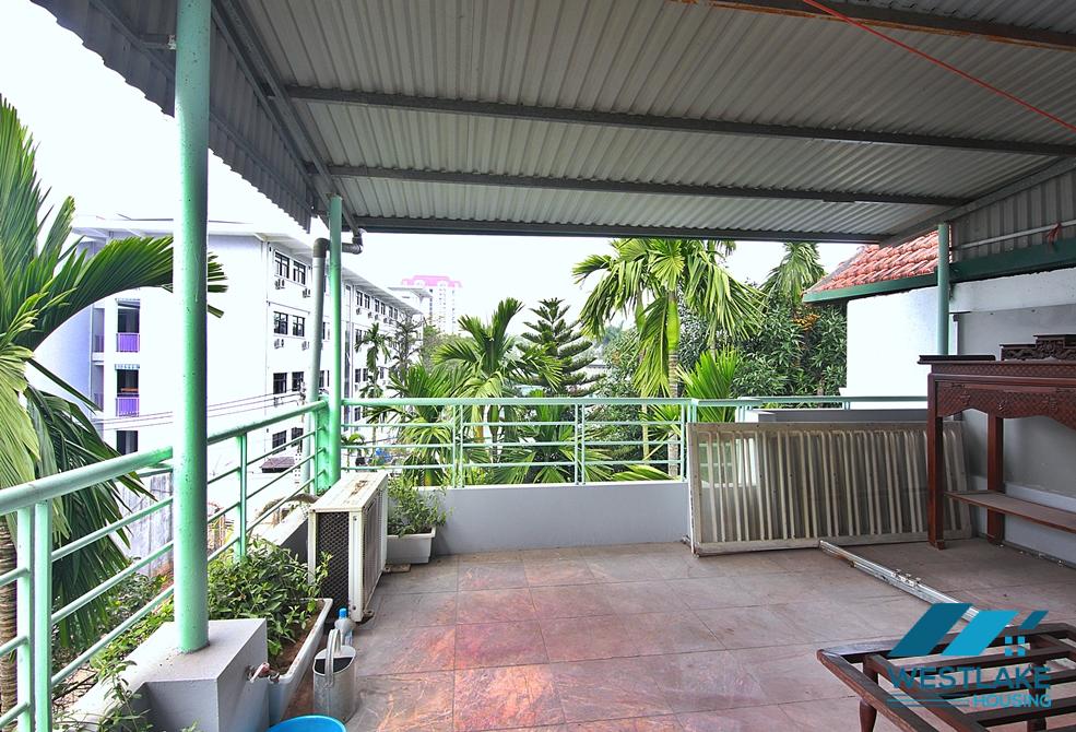 Garden 2 beds house for rent near Lotte Mall Tay Ho, Lac Long Quan