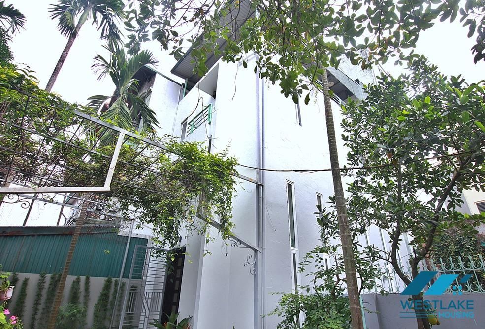 Garden 2 beds house for rent near Lotte Mall Tay Ho, Lac Long Quan